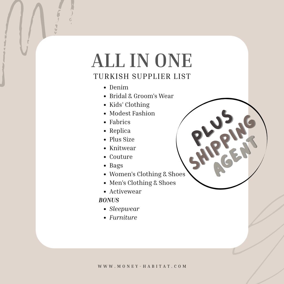 LISTE ULTIME DES FOURNISSEURS TURCS