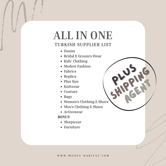 ALL IN ONE TURKISH SUPPLIER LIST