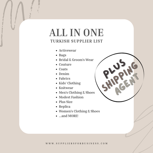 ALL IN ONE TURKISH SUPPLIER LIST